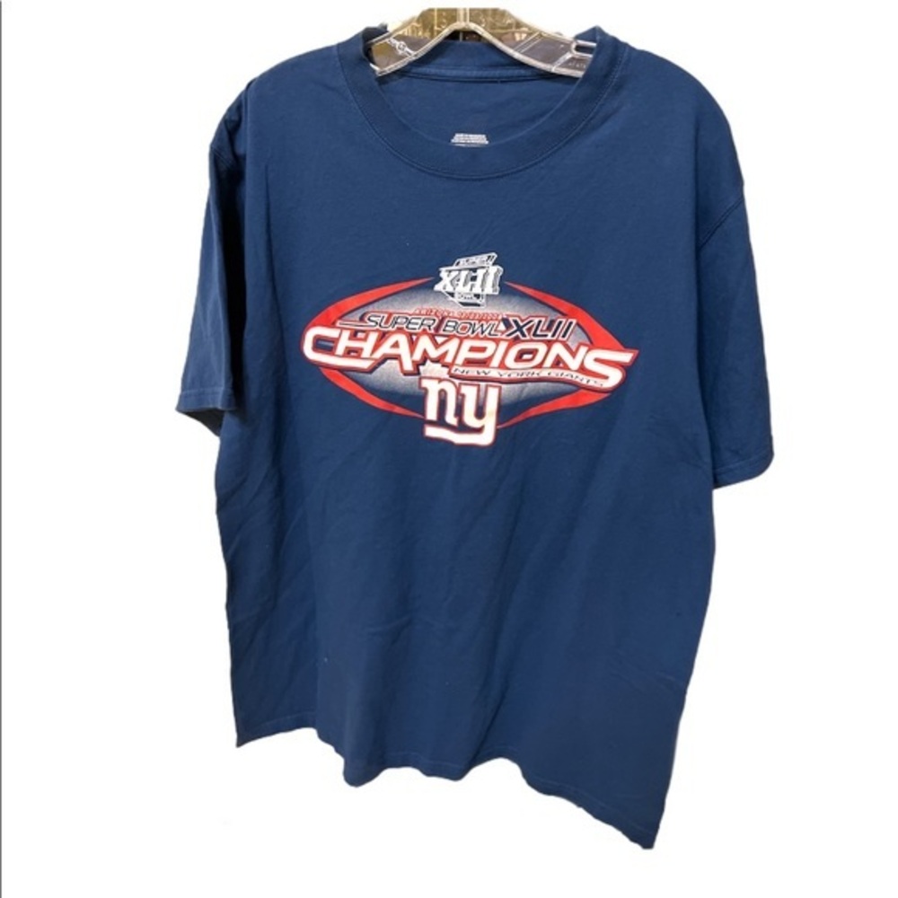 SuperBowl XLII Champions New York Giants Arizona 2008 GIANTS Tshirt sz L